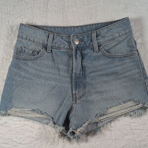 244-NOBO‎ Light Blue Jean Shorts